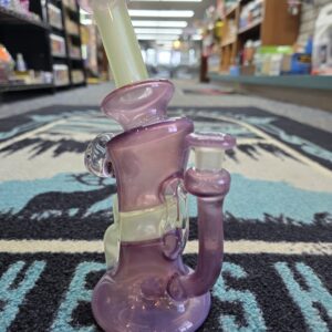 Glasstro Dual Incycler Color Accent Dab Rig- Enfield, CT.